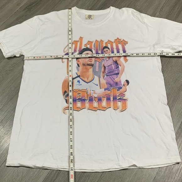 Comfort Colors Devin Booker Phoenix Suns Playoff Book Screen Print Tee size XL - Picture 6 of 9